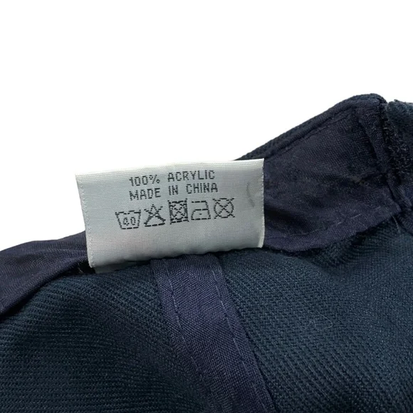 Vintage US United States Navy Blue Embroidered Adjustable Strapback Hat - Picture 6 of 6